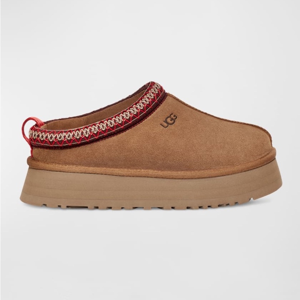 UGG Tazz Suede Mule Platform Slippers